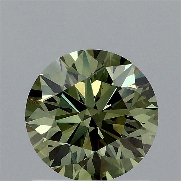 1.10 Carat Round Shaped, Ideal Cut, FANCY VIVID GREEN Color, VS1 Clarity, IGI Certified Lab Grown Diamond