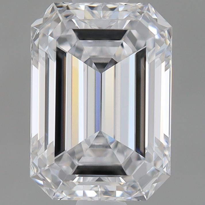 0.98 Carat Emerald Shaped, Ideal Cut, D Color, VVS2 Clarity, IGI Certified Lab Grown Diamond
