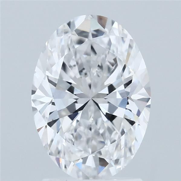 2.03 Carat Oval Shaped, Excellent Cut, D Color, VVS2 Clarity, IGI Certified Lab Grown Diamond