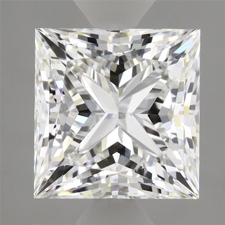 2.77 Carat Princess Shaped, Ideal Cut, E Color, VS1 Clarity, IGI Certified Lab Grown Diamond