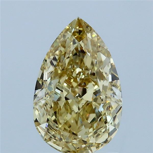 1.91 Carat Pear Shaped, Excellent Cut, FANCY INTENSE YELLOW Color, VS1 Clarity, IGI Certified Lab Grown Diamond