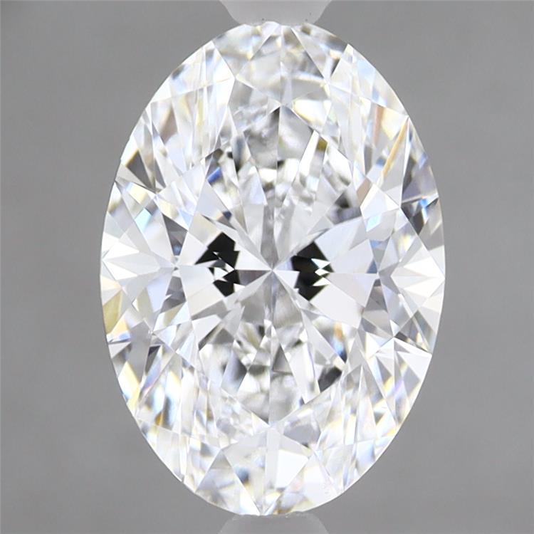 2.05 Carat Oval Shaped, Excellent Cut, D Color, VVS2 Clarity, IGI Certified Lab Grown Diamond