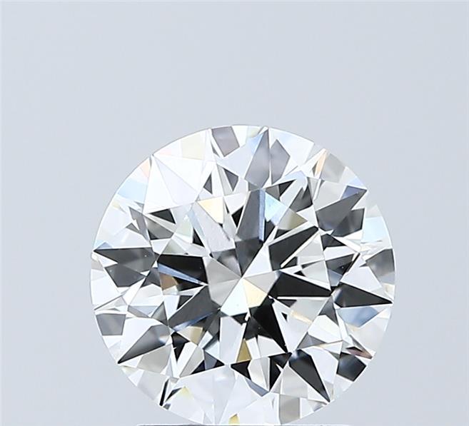 2.03 Carat Round Shaped, Ideal Cut, E Color, VVS2 Clarity, IGI Certified Lab Grown Diamond