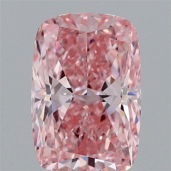 1.48 Carat Cushion Shaped, Excellent Cut, FANCY VIVID PINK Color, VS1 Clarity, IGI Certified Lab Grown Diamond