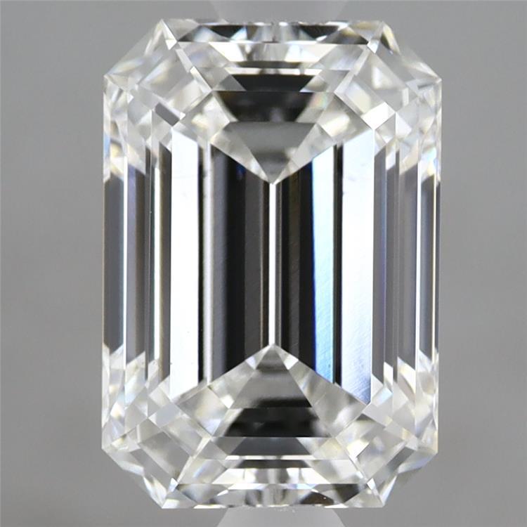 2.91 Carat Emerald Shaped, Ideal Cut, E Color, VS2 Clarity, IGI Certified Lab Grown Diamond