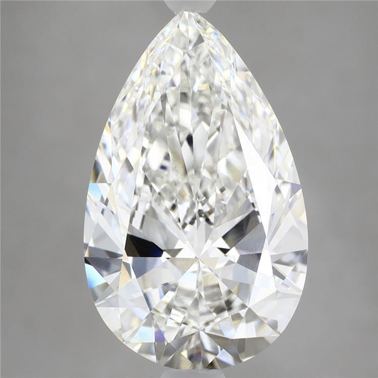 4.57 Carat Pear Shaped, Excellent Cut, F Color, VVS2 Clarity, IGI Certified Lab Grown Diamond