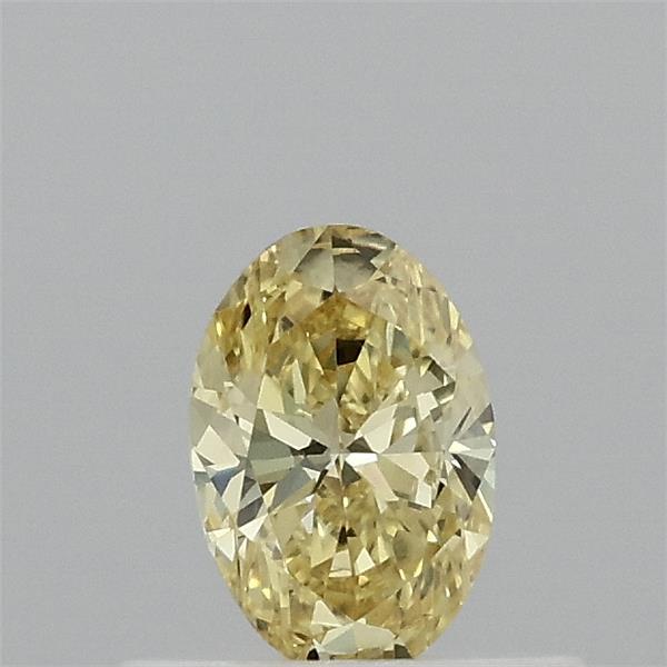 0.37 Carat Oval Shaped, Excellent Cut, FANCY VIVID YELLOW Color, VVS1 Clarity, IGI Certified Lab Grown Diamond