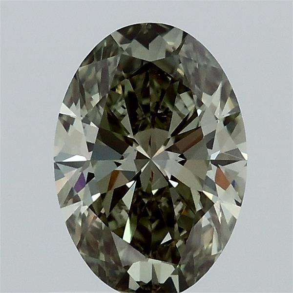 1.02 Carat Oval Shaped, Ideal Cut, FANCY VIVID GREEN Color, VVS2 Clarity, IGI Certified Lab Grown Diamond