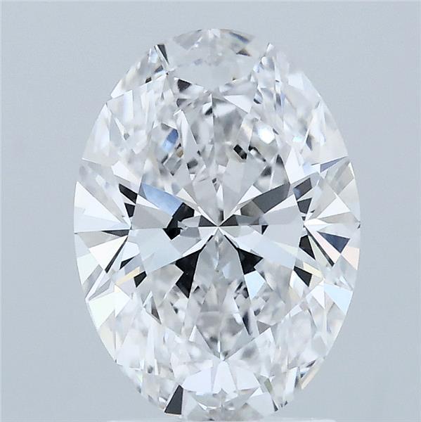2.02 Carat Oval Shaped, Ideal Cut, D Color, VVS2 Clarity, IGI Certified Lab Grown Diamond