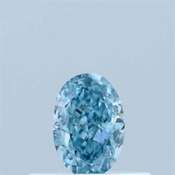 0.35 Carat Oval Shaped, Very Good Cut, FANCY VIVID BLUE Color, VS1 Clarity, IGI Certified Lab Grown Diamond