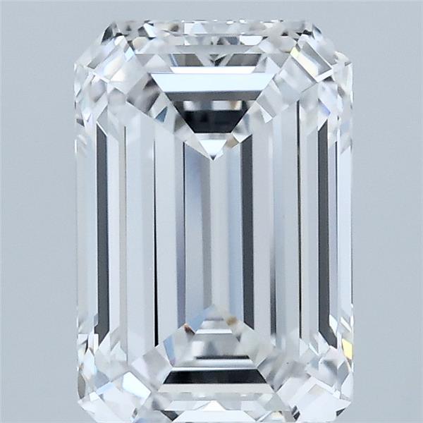 2.21 Carat Emerald Shaped, Ideal Cut, D Color, VVS2 Clarity, IGI Certified Lab Grown Diamond