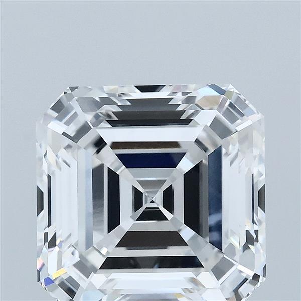 5.08 Carat Asscher Shaped, Ideal Cut, E Color, VVS2 Clarity, IGI Certified Lab Grown Diamond