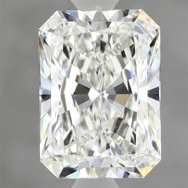 1.75 Carat Radiant Shaped, Ideal Cut, F Color, VVS2 Clarity, IGI Certified Lab Grown Diamond