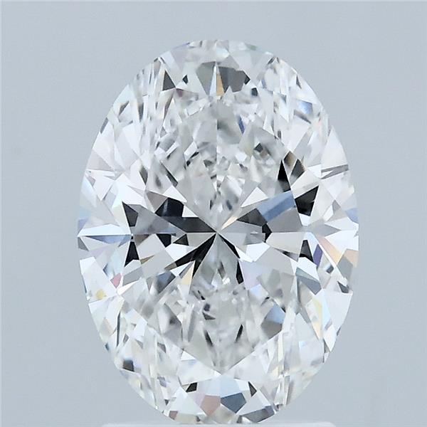 2.05 Carat Oval Shaped, Ideal Cut, E Color, VVS2 Clarity, IGI Certified Lab Grown Diamond