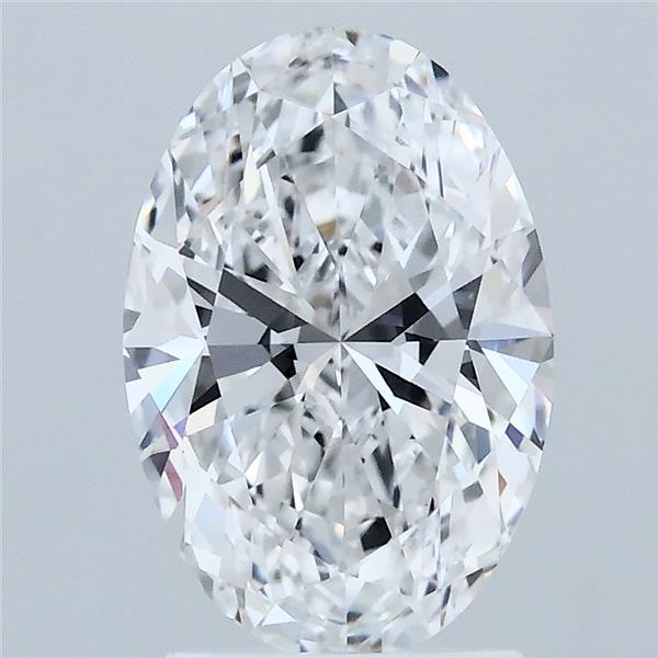 2.09 Carat Oval Shaped, Ideal Cut, D Color, VVS2 Clarity, IGI Certified Lab Grown Diamond