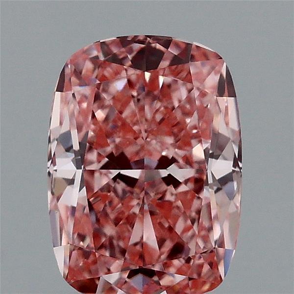 1.05 Carat Cushion Shaped, Ideal Cut, FANCY VIVID PINK Color, VS1 Clarity, IGI Certified Lab Grown Diamond