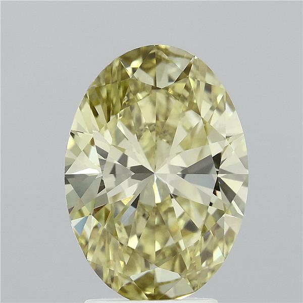 3.01 Carat Oval Shaped, Ideal Cut, FANCY INTENSE YELLOW Color, VS1 Clarity, IGI Certified Lab Grown Diamond