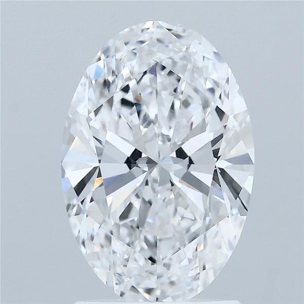 1.84 Carat Oval Shaped, Ideal Cut, D Color, VVS2 Clarity, IGI Certified Lab Grown Diamond