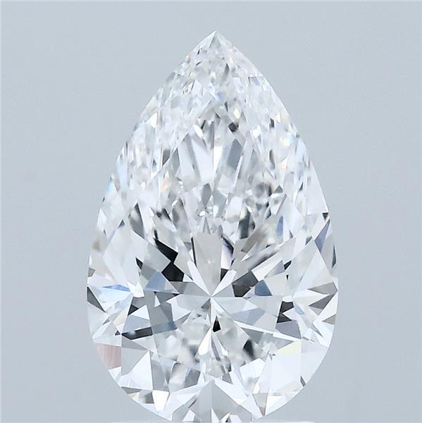 2.06 Carat Pear Shaped, Ideal Cut, D Color, VVS2 Clarity, IGI Certified Lab Grown Diamond