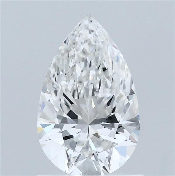 1.00 Carat Pear Shaped, Ideal Cut, E Color, VVS2 Clarity, IGI Certified Lab Grown Diamond