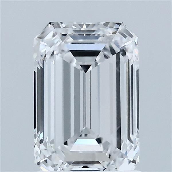 1.45 Carat Emerald Shaped, Ideal Cut, D Color, VVS2 Clarity, IGI Certified Lab Grown Diamond
