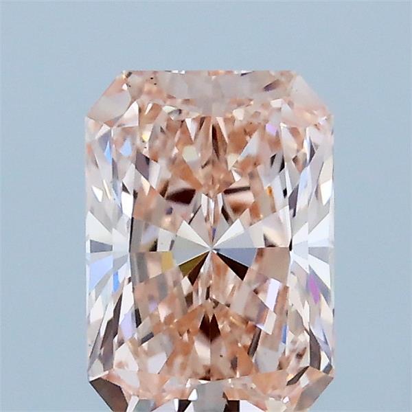 1.09 Carat Radiant Shaped, Ideal Cut, FANCY INTENSE PINK Color, VS1 Clarity, IGI Certified Lab Grown Diamond