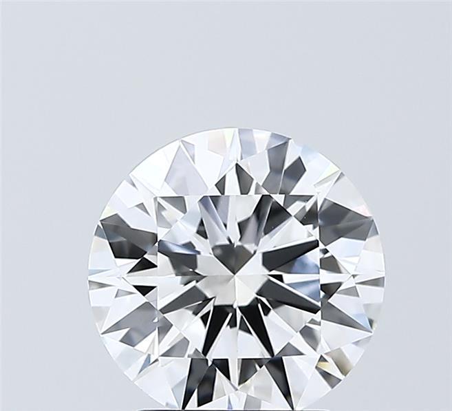 2.01 Carat Round Shaped, Ideal Cut, D Color, VVS2 Clarity, IGI Certified Lab Grown Diamond