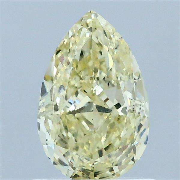 1.07 Carat Pear Shaped, Ideal Cut, FANCY INTENSE YELLOW Color, VS1 Clarity, IGI Certified Lab Grown Diamond