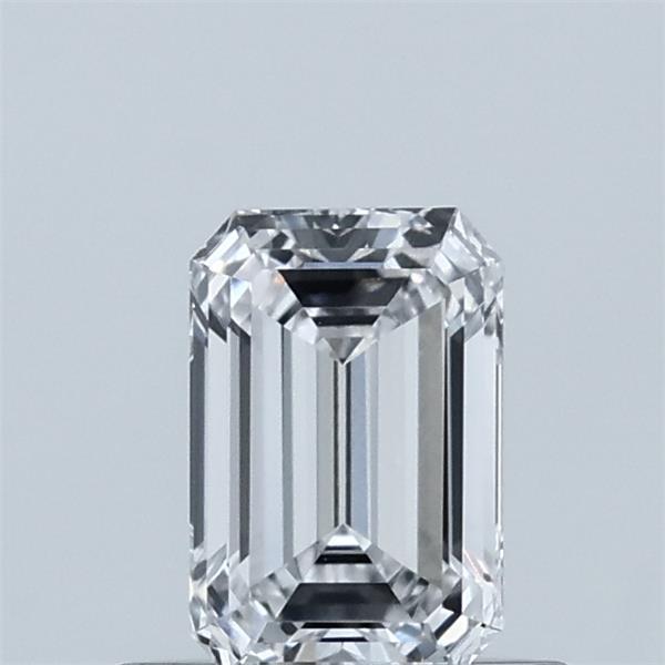 0.62 Carat Emerald Shaped, Ideal Cut, D Color, VS1 Clarity, IGI Certified Lab Grown Diamond