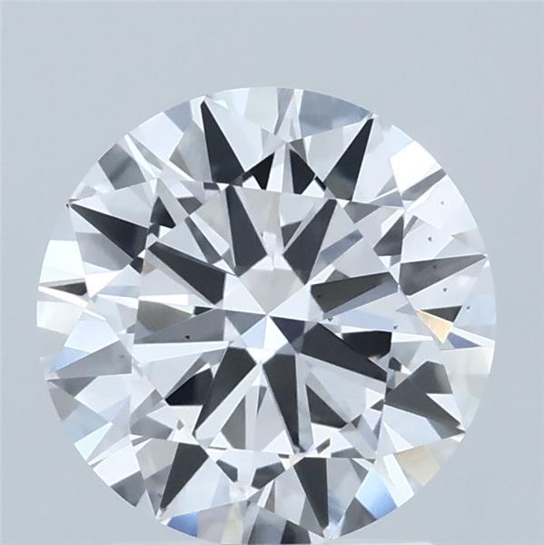 2.00 Carat Round Shaped, Excellent Cut, D Color, VS2 Clarity, IGI Certified Lab Grown Diamond