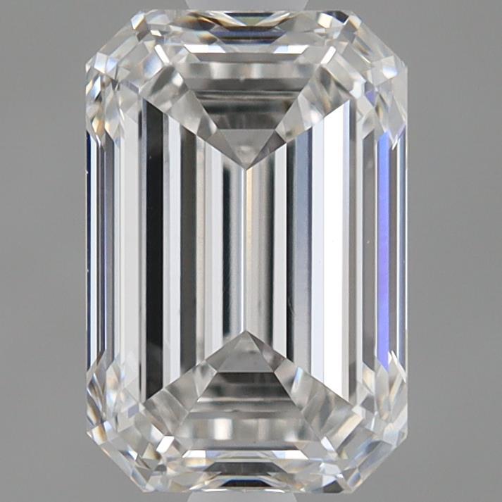 0.97 Carat Emerald Shaped, Ideal Cut, E Color, VS1 Clarity, IGI Certified Lab Grown Diamond