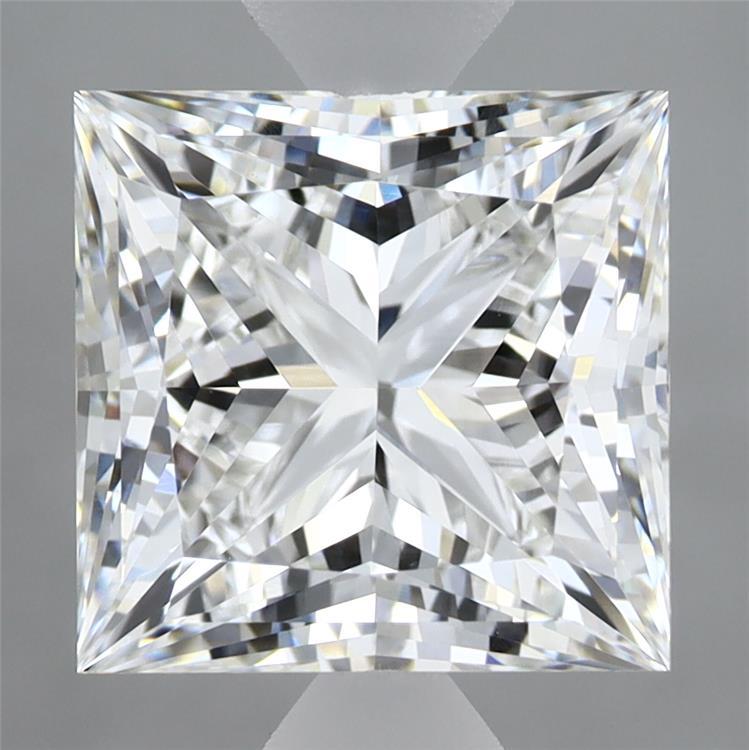4.20 Carat Princess Shaped, Ideal Cut, E Color, VVS2 Clarity, IGI Certified Lab Grown Diamond