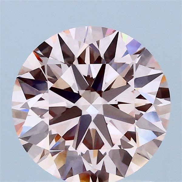 1.52 Carat Round Shaped, Ideal Cut, FANCY INTENSE PINK Color, VS1 Clarity, IGI Certified Lab Grown Diamond