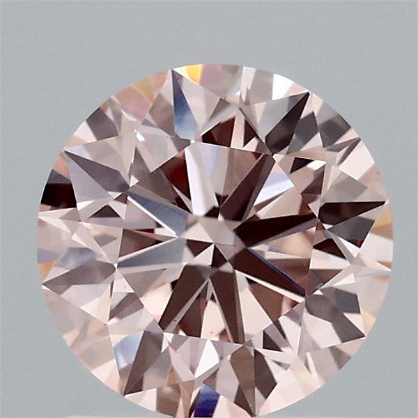 1.45 Carat Round Shaped, Excellent Cut, FANCY PINK Color, VS1 Clarity, IGI Certified Lab Grown Diamond