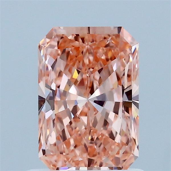 1.05 Carat Radiant Shaped, Ideal Cut, FANCY VIVID PINK Color, VS1 Clarity, IGI Certified Lab Grown Diamond