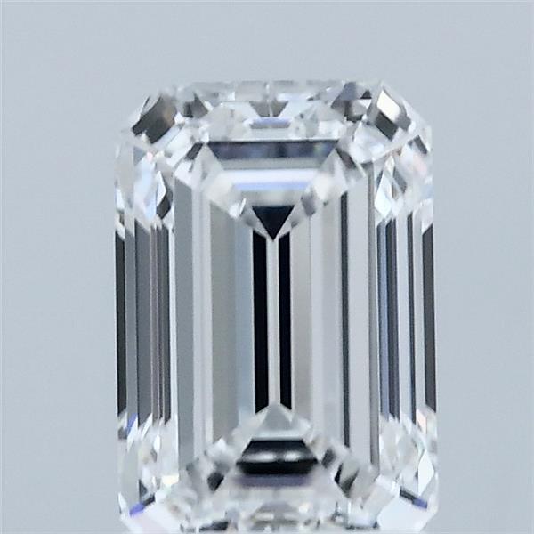 1.53 Carat Emerald Shaped, Ideal Cut, D Color, VVS2 Clarity, IGI Certified Lab Grown Diamond