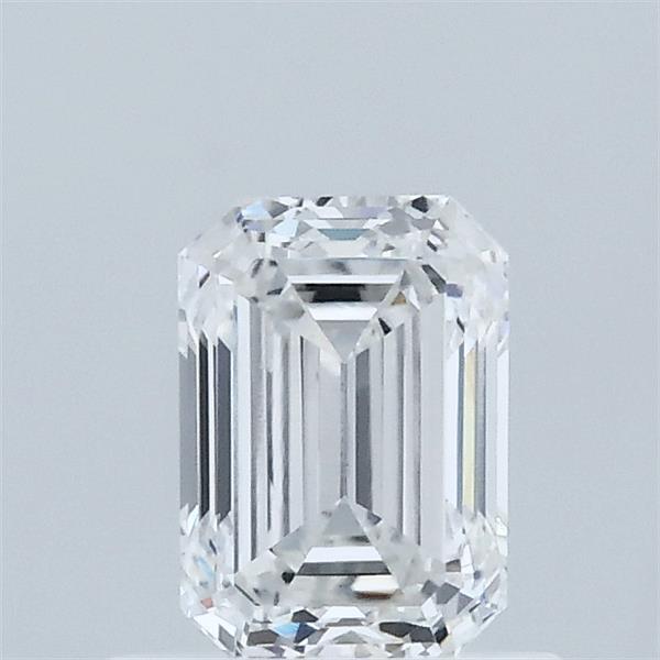 0.71 Carat Emerald Shaped, Ideal Cut, D Color, VVS2 Clarity, IGI Certified Lab Grown Diamond
