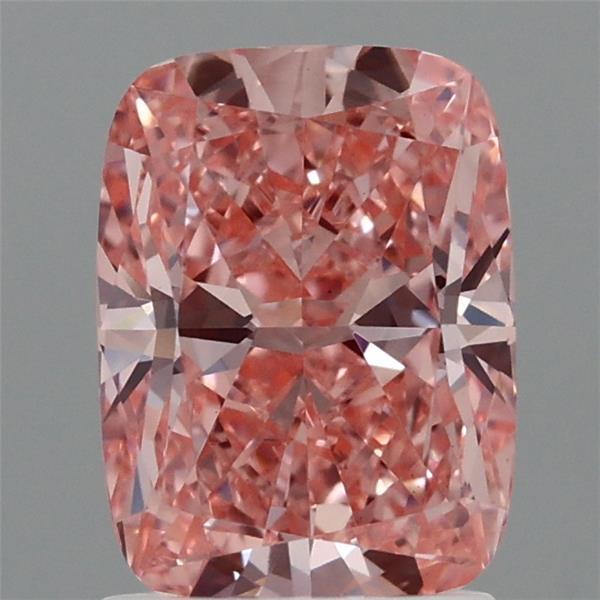 1.91 Carat Cushion Shaped, Excellent Cut, FANCY VIVID PINK Color, VS1 Clarity, IGI Certified Lab Grown Diamond