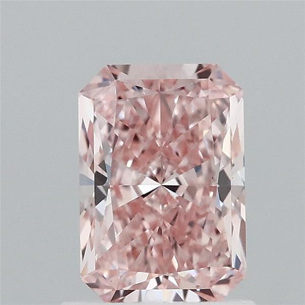 1.10 Carat Radiant Shaped, Ideal Cut, FANCY INTENSE PINK Color, VS1 Clarity, IGI Certified Lab Grown Diamond