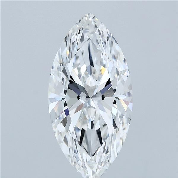 2.72 Carat Marquise Shaped, Excellent Cut, F Color, VVS2 Clarity, IGI Certified Lab Grown Diamond