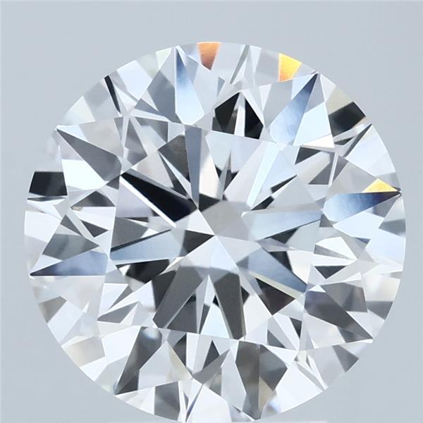 4.00 Carat Round Shaped, Excellent Cut, F Color, VVS2 Clarity, IGI Certified Lab Grown Diamond