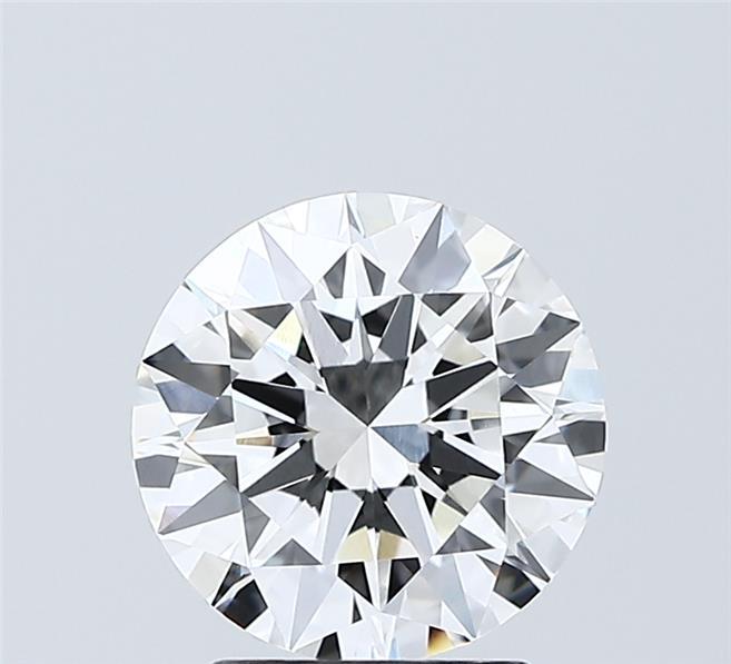 2.02 Carat Round Shaped, Excellent Cut, D Color, VVS2 Clarity, IGI Certified Lab Grown Diamond