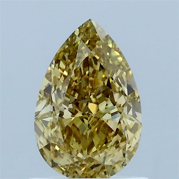 1.04 Carat Pear Shaped, Excellent Cut, FANCY INTENSE YELLOW Color, VS1 Clarity, IGI Certified Lab Grown Diamond