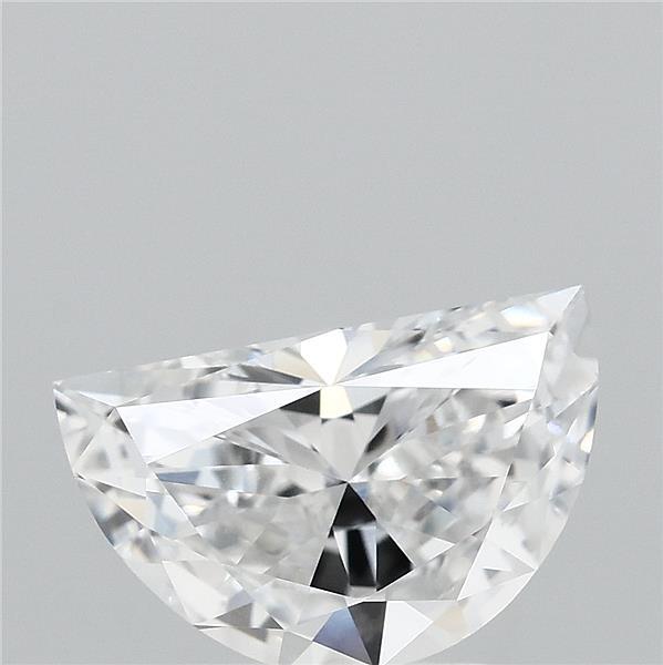 1.75 Carat Half Moon Shaped, Very Good Cut, E Color, VVS2 Clarity, IGI Certified Lab Grown Diamond