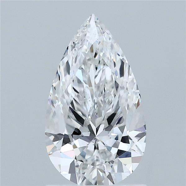 1.25 Carat Pear Shaped, Ideal Cut, D Color, VS1 Clarity, IGI Certified Lab Grown Diamond