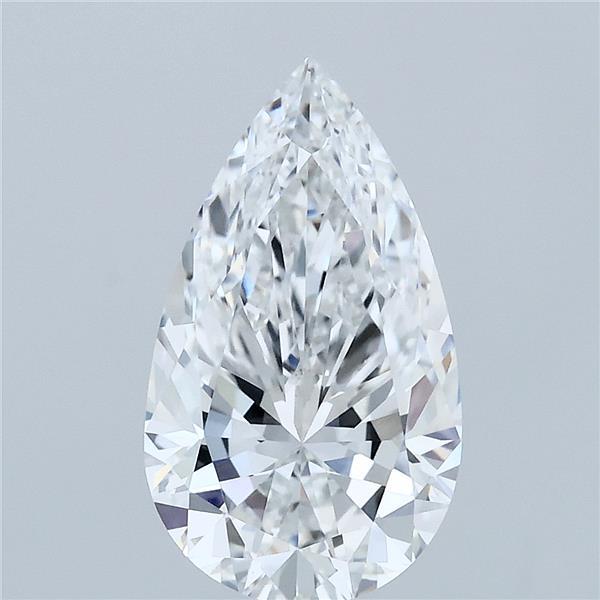 2.25 Carat Pear Shaped, Excellent Cut, D Color, VVS2 Clarity, IGI Certified Lab Grown Diamond