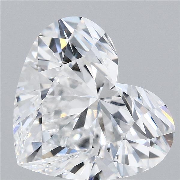 4.14 Carat Heart Shaped, Ideal Cut, D Color, VVS1 Clarity, IGI Certified Lab Grown Diamond
