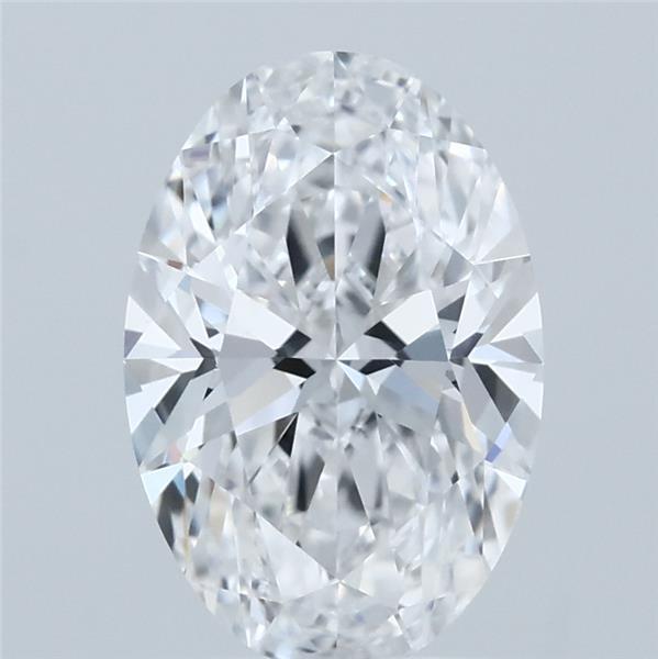 2.06 Carat Oval Shaped, Ideal Cut, D Color, VVS2 Clarity, IGI Certified Lab Grown Diamond