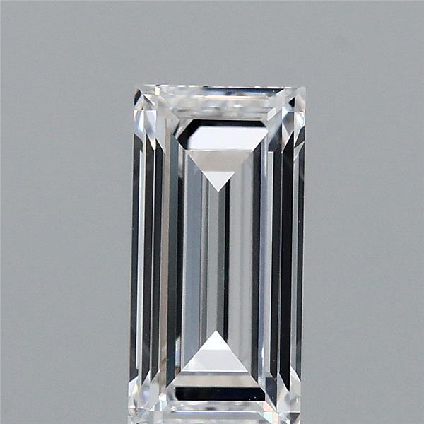 1.06 Carat Baguette Shaped, Very Good Cut, D Color, VVS2 Clarity, IGI Certified Lab Grown Diamond