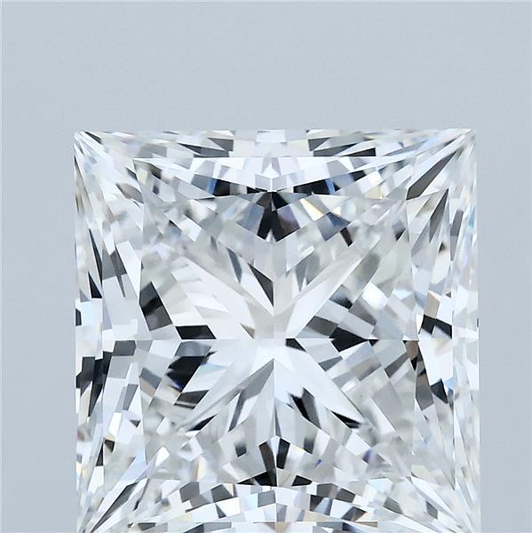 7.20 Carat Princess Shaped, Ideal Cut, E Color, VVS2 Clarity, IGI Certified Lab Grown Diamond